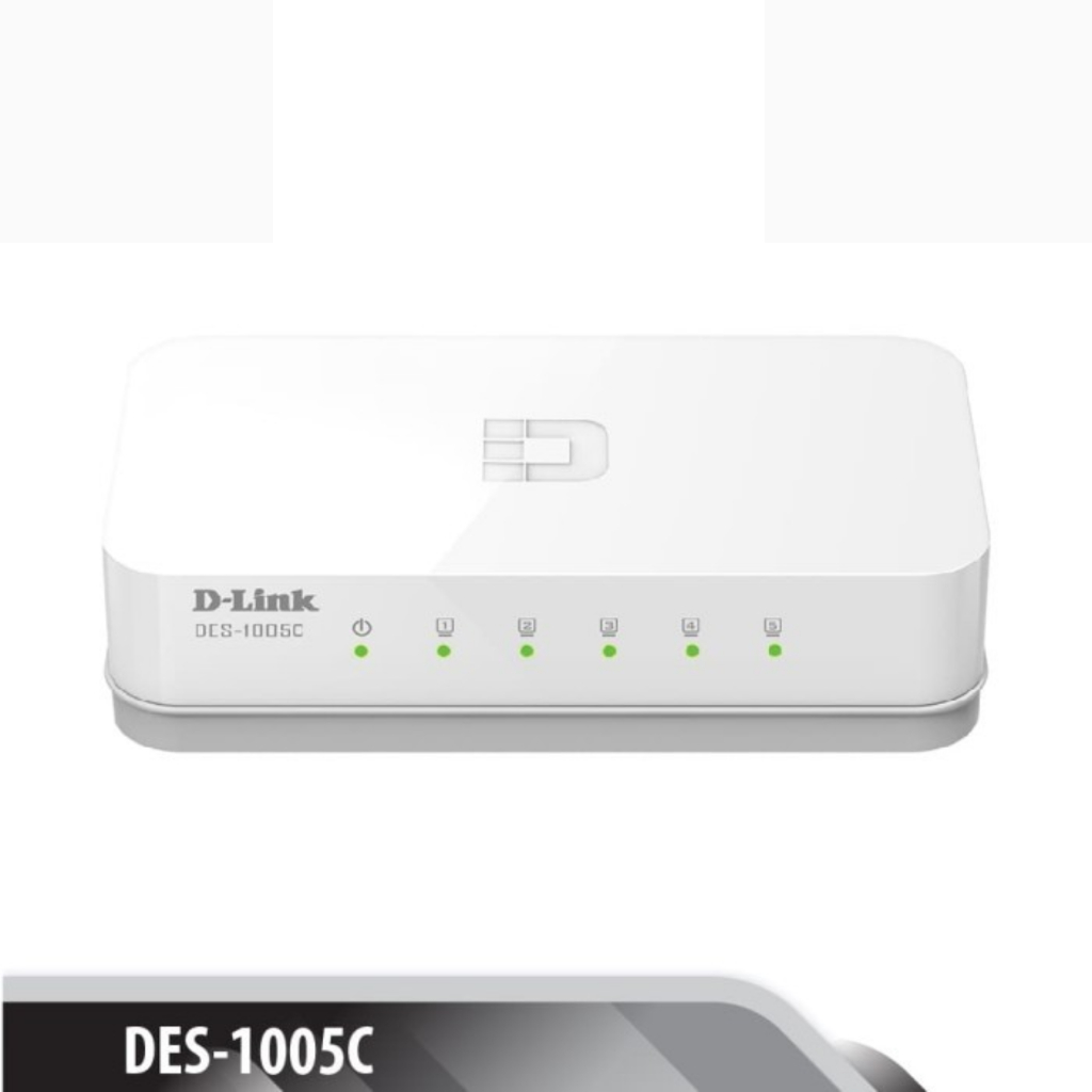 D-Link DES-1005C 5 Port 10/100 Mbps Desktop Switch Hub