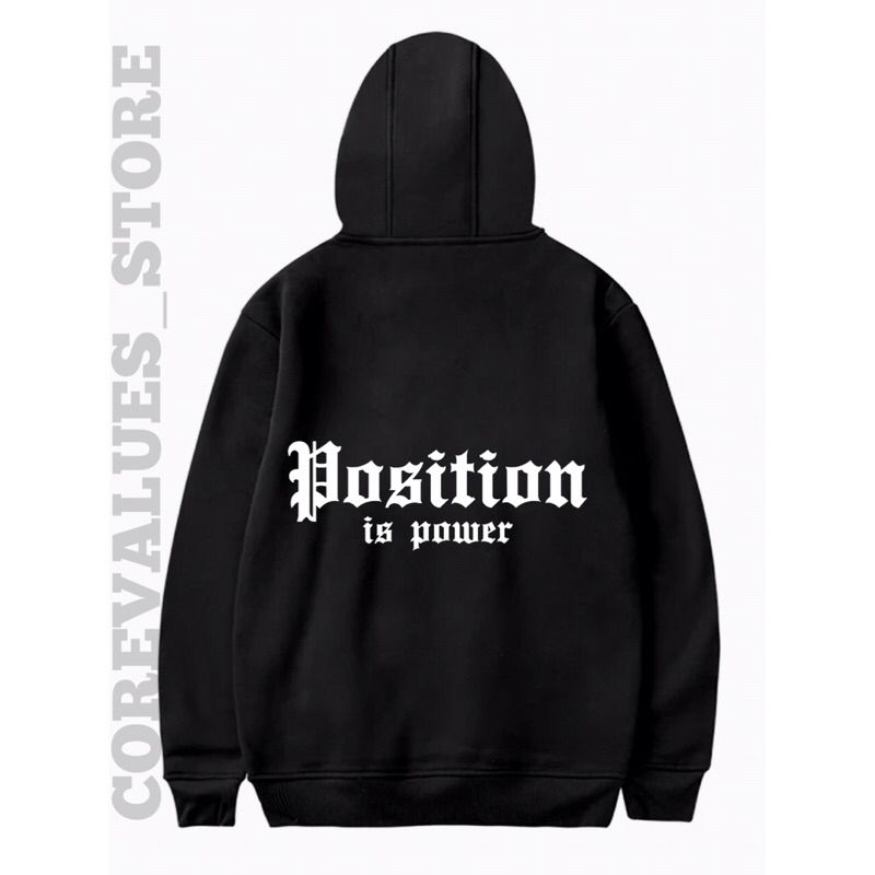 POSITION IS POWER HOODIE BOXY REFLECTIVE