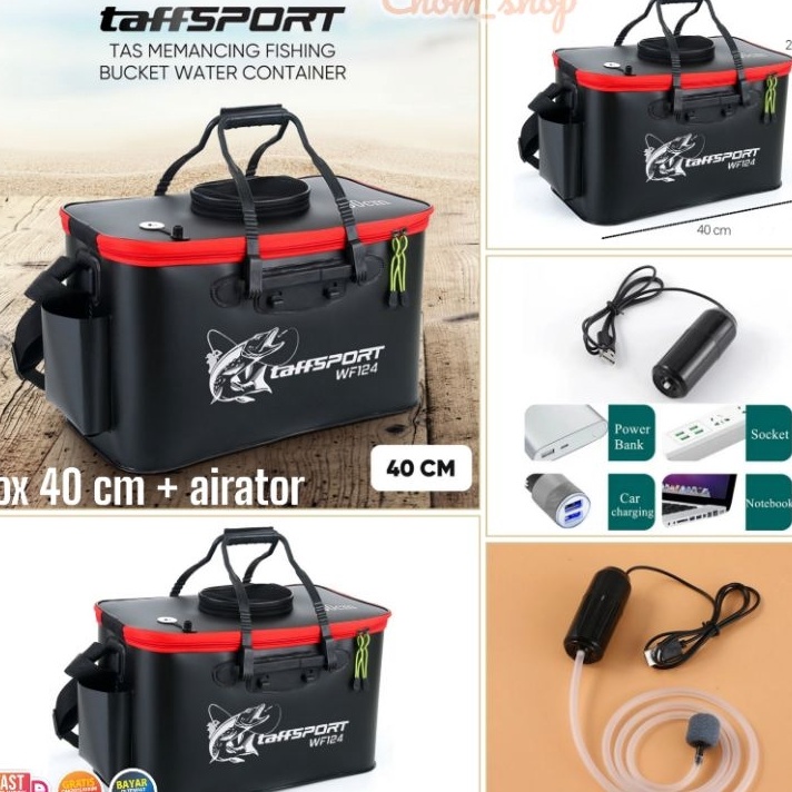 ✶Promo,,✶ box umpan 40cm/box umpan pancing/box lipat pancing/kotak umpan udang idup/pancing