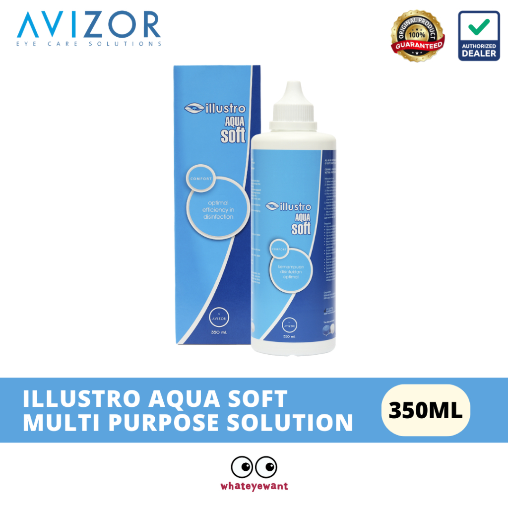 Illustro Aqua Soft 350ml Cairan Softlens Solution