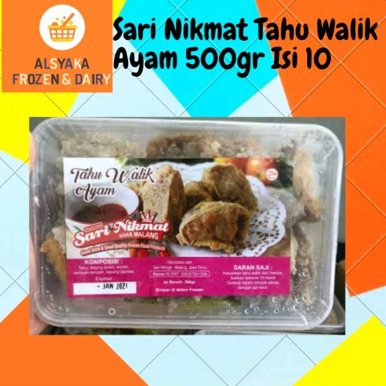 

Sari Nikmat Tahu Walik Ayam / Udang 500gr