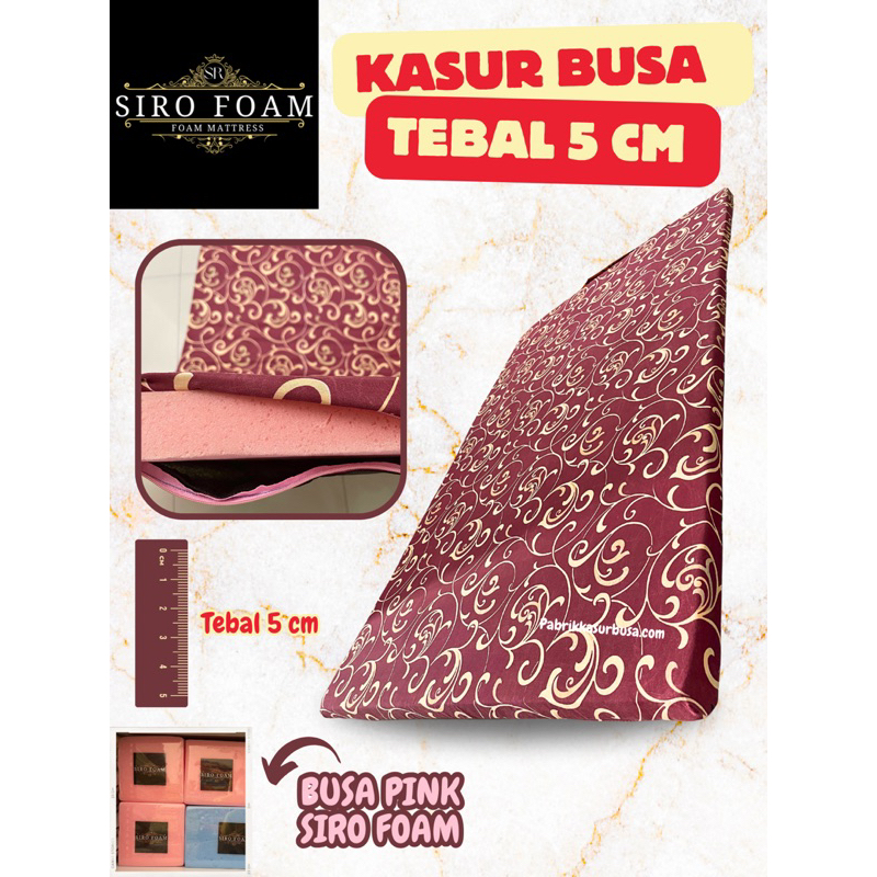 SIRO MATTRESS Kasur Busa Kasur Busa Murah Kasur Lantai 140x180x5 Kasur Lipat Busa Kasur Busa Lipat K