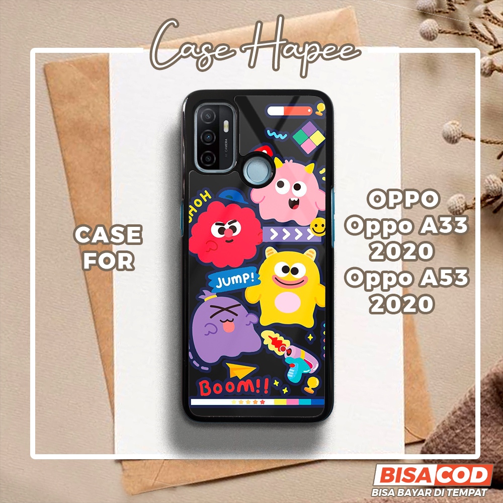 Case Oppo A33 2020 A53 2020 Casing Oppo A33 2020 A53 2020 [BTRI] Casehapee Case Glossy Case Aestheti