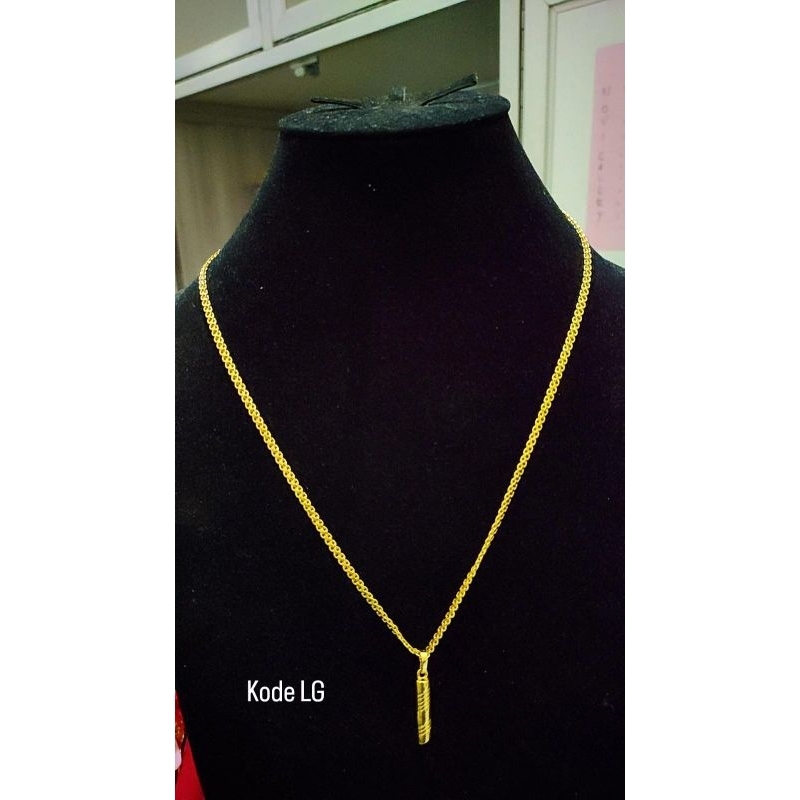 kalung koin mesin replika emas 24karat