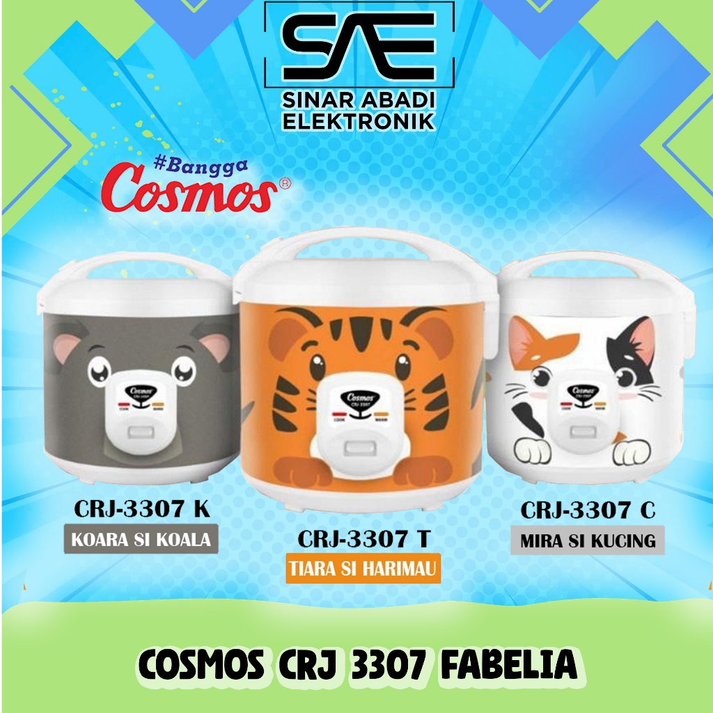 [COD] MAGIC COM / RICE COOKER COSMOS CRJ 3307 / CRJ3307 / CRJ-3307 FABELIA (1.8LITER) 100% ORI