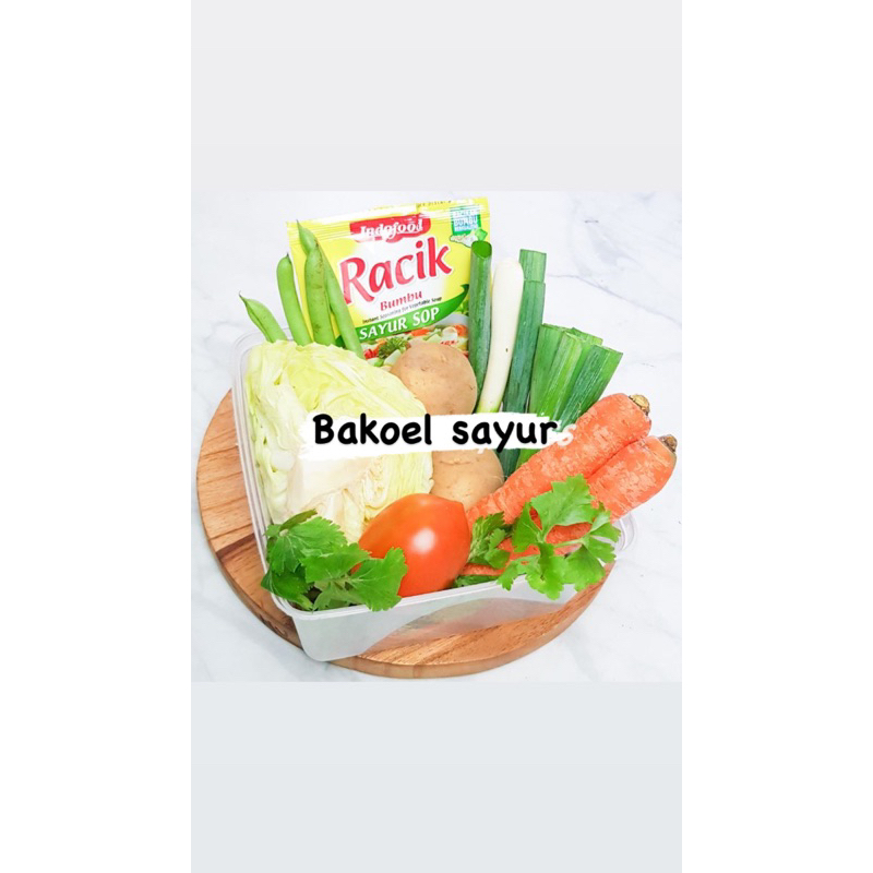 

paket full sayur sop porsi banyak