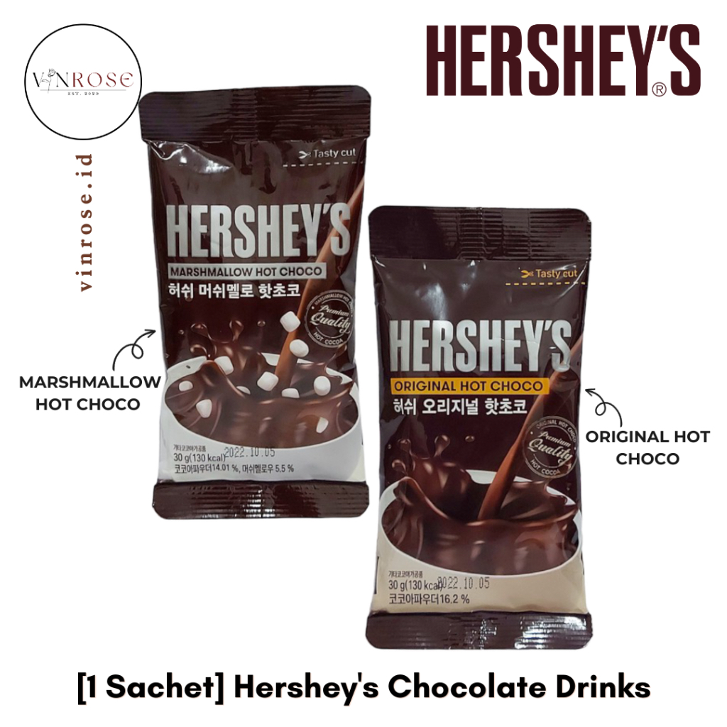 

[1 Sachet] Hershey's Marshmallow Hot Choco/ Original Hot Choco Korea Drinks