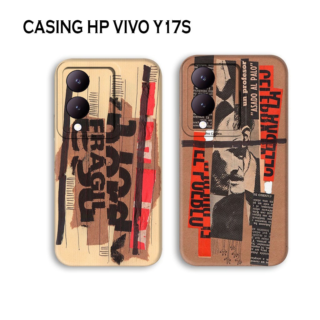 Casing Hp Vivo Y17S Motif Wallpaper Aesthetic Brown Kekinian Casing Hp Kekinian Case Hp Murah Kesing