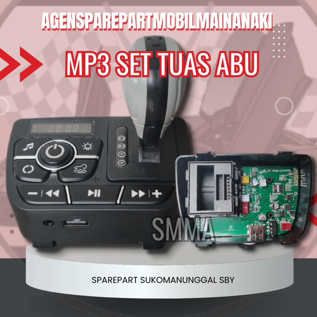 ⚡Ready⚡Modul Set MP3 Tuas Abu USB Musik Terbaru Mobil Mainan Aki Anak