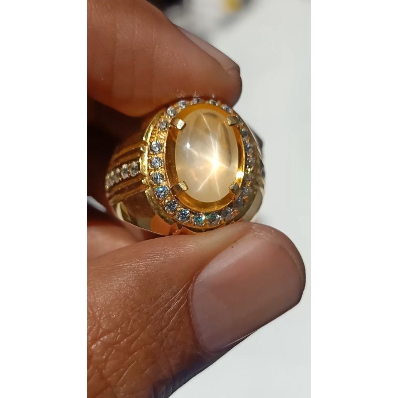 yellow star safir ceylon mirah cempaka kuning kristal clink HQ ada ruby burma dan blue safir ceylon