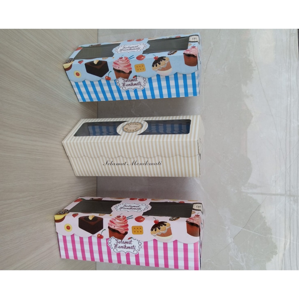 

iDk90 10 Pcs Dus Bolu Gulung, Roll Cake dan Brownies