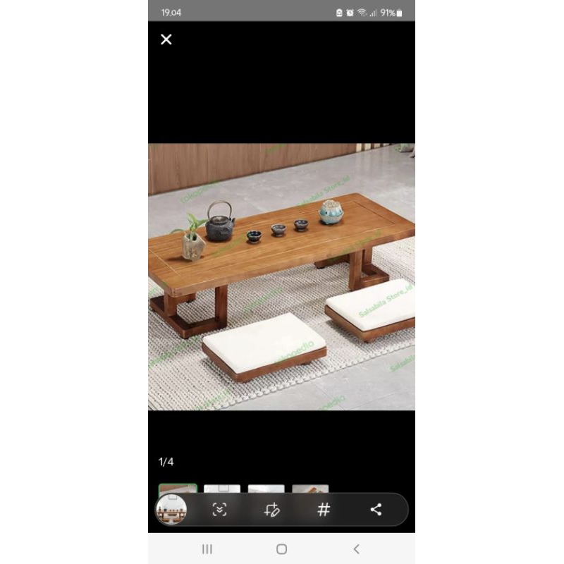 Meja makan lesehan & meja aquarium