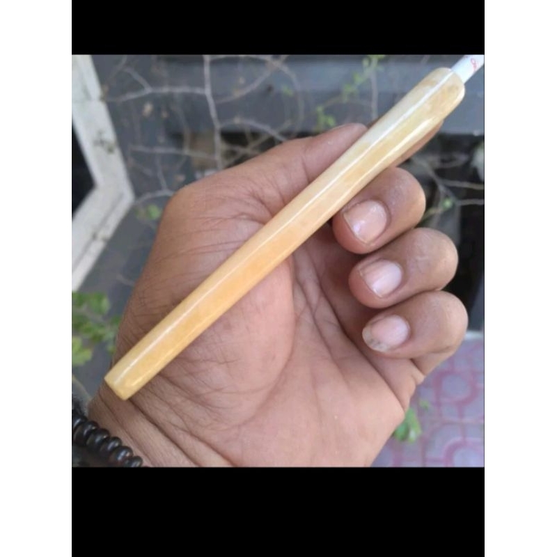 Once pipa sedotan tulang sapi mirip GG panjang 11cm