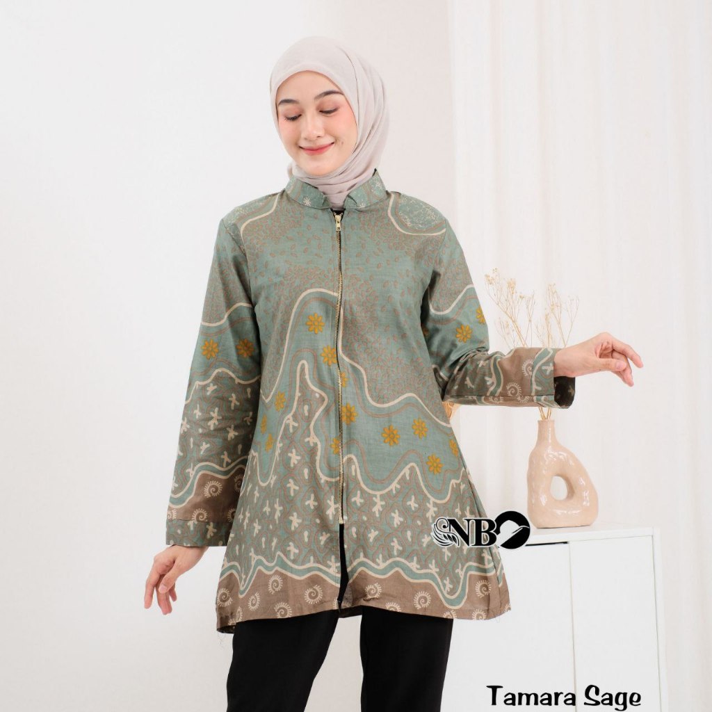 Atasan Batik Kerja Wanita Muslim Formal Termurah