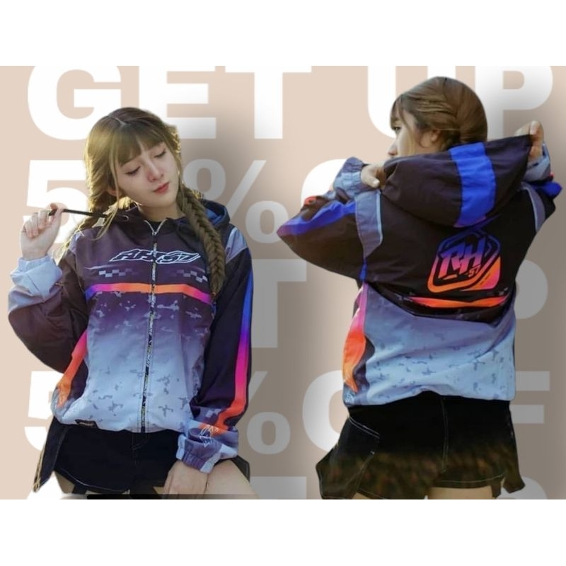 RH57 Jaket Racinghell/Jaket Racing Hell Printing/Jaker RACING hell JUMBO M-XXL
