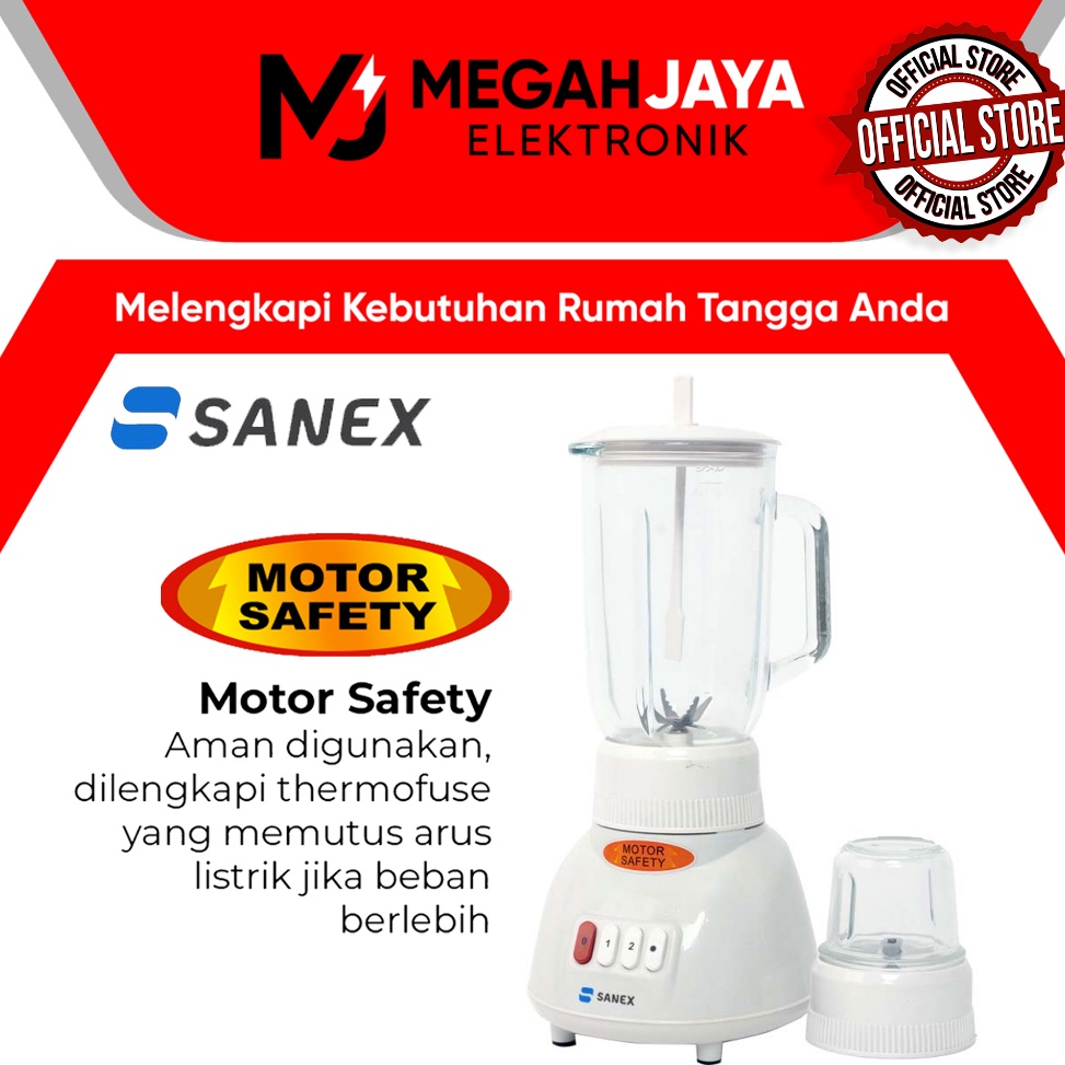 [COD] SANEX BLENDER MX-T2GN / MX T2GN / MX-T8GN / MX T8GN (KACA / 1 LITER) GARANSI RESMI