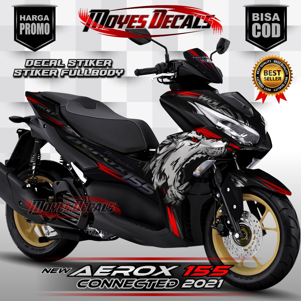 (COD) Decal Variasi Fullbody All New Aerox 155 Connected - Stiker Aerox Connected 155 ALL New 2021