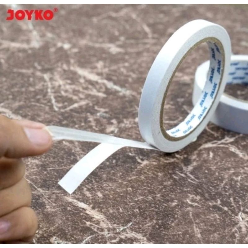 

Doubel Tape Joyko 1/2inch Tape Perekat 2 sisi Dobel Tip 12mm