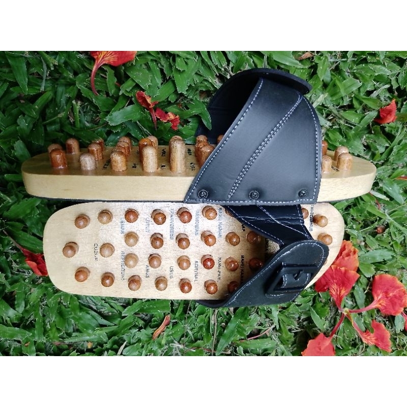 Sandal rematik | Sandal terapi kaki | Sandal Kayu terapi | sandal kayu terapi kaki | Sandal pijat ka