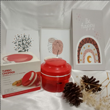 Tupperware turbo chopper hand blender mini manual bumbu dapur promo