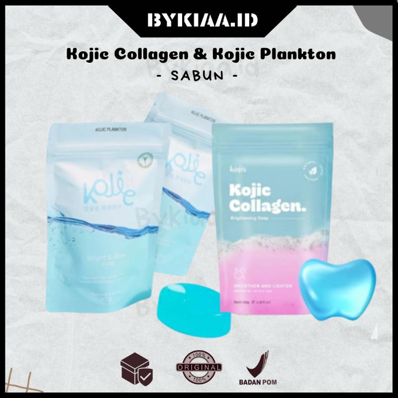 Kojic Plankton Bright & Glow Face Soap | Sabun Kojic • Kojis Kojic Collagen Brightening Soap