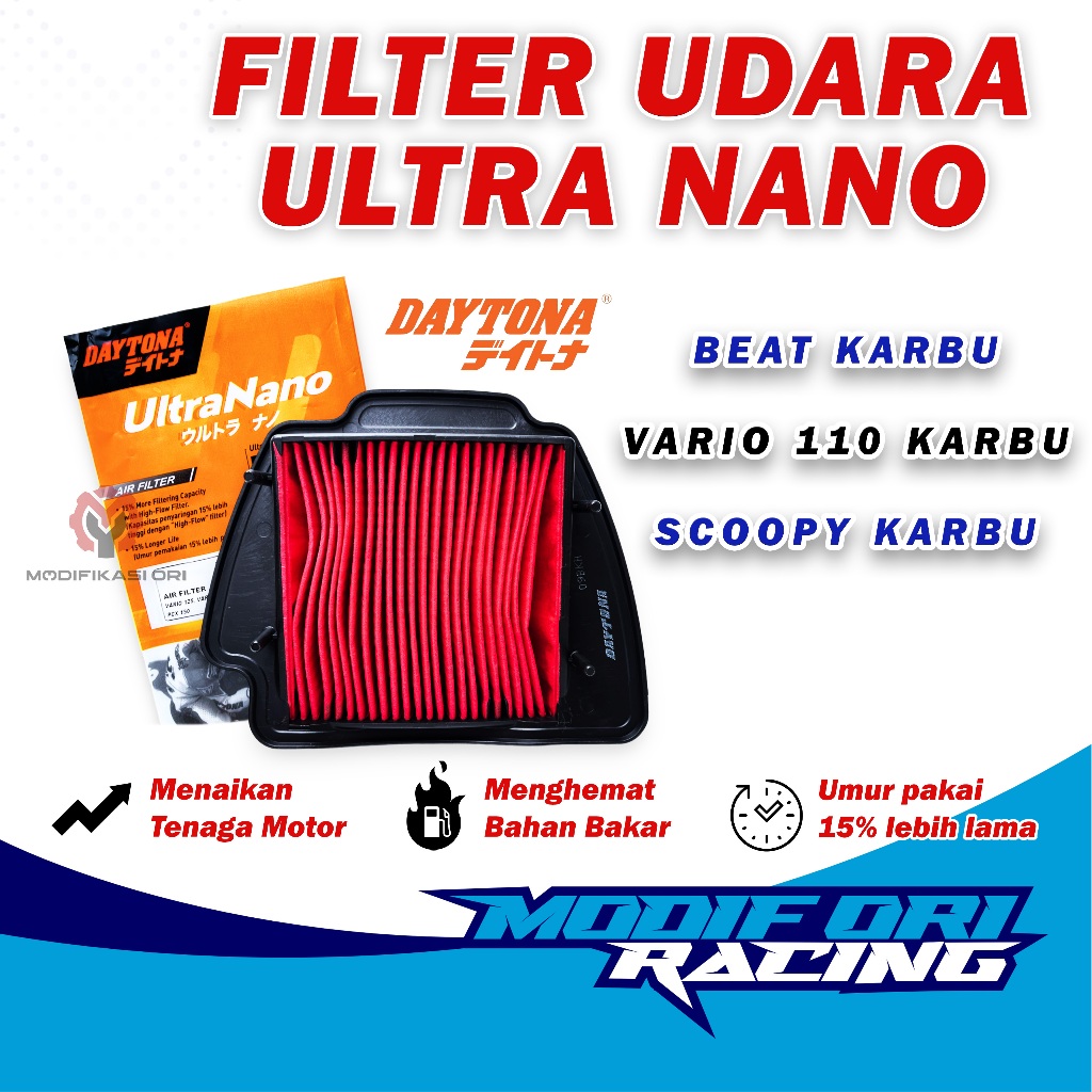 VARIO 110 KARBU-FILTER UDARA DAYTONA Vario Karbu KVB - Vario 110 Karbu