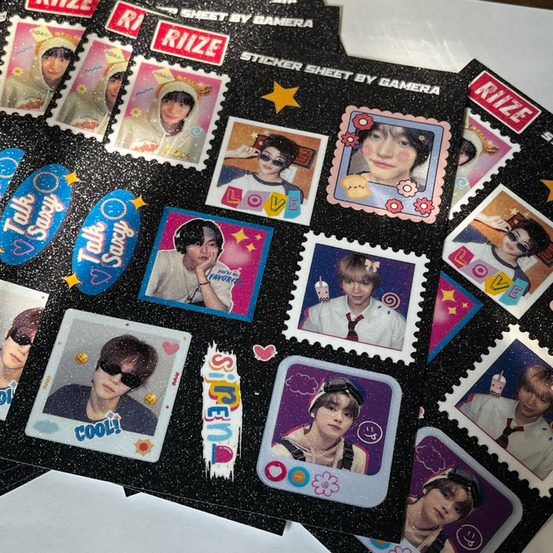 

Riize Glitter Sticker Sheet (waterproof)