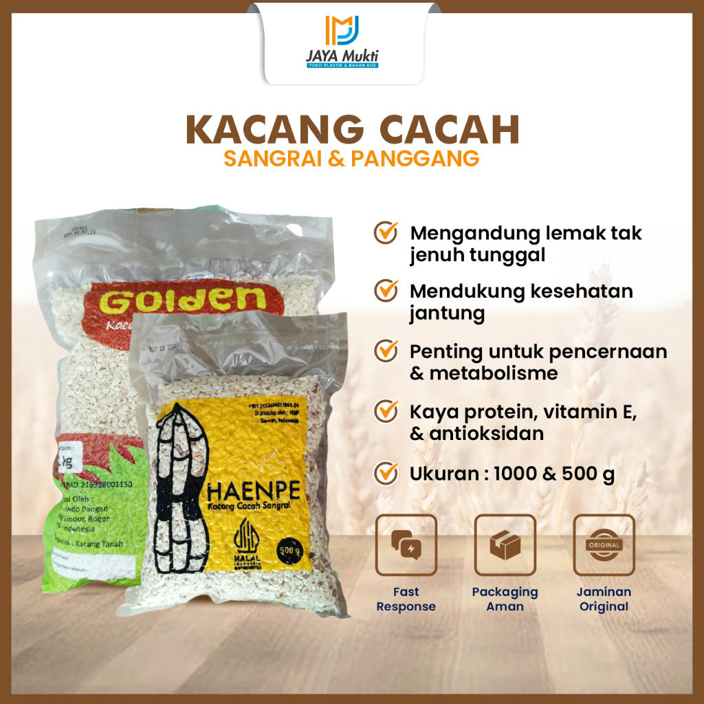 

Kacang Cacah Sangrai Panggang Matang Asli Bahan Kue Roti Instan Higienis
