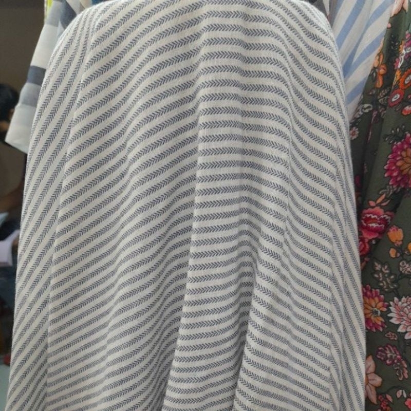 kain linen/kain linen salur/kain linen impor/persetengah meter 0.50meter