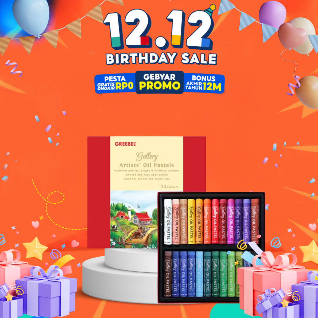 

RK Crayon Greebel Artist Oil Pastel 24 Warna Crayon Krayon & pastel artis