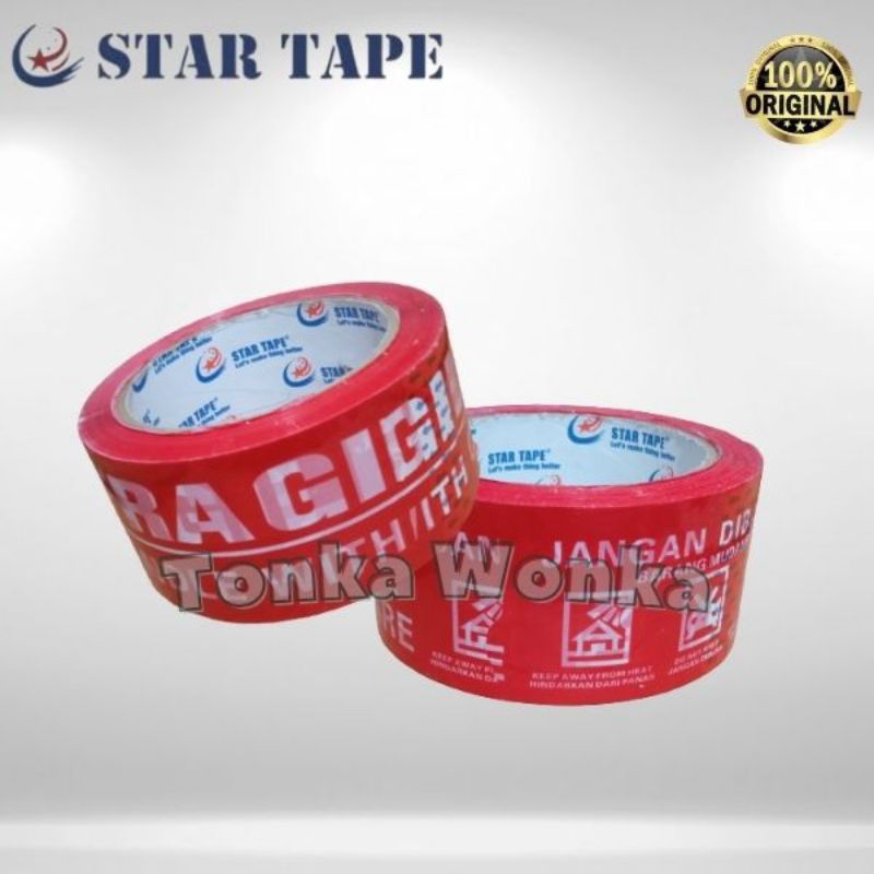 

Lakban Fragile Merah Fragile Putih 48mm 90yard Berkualitas