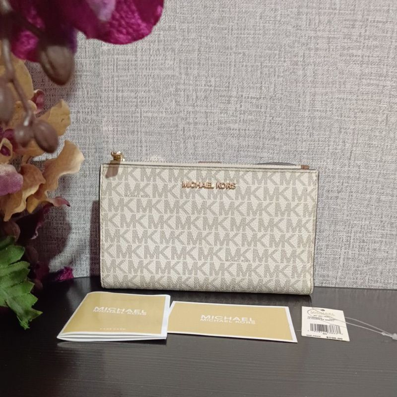 DOMPET JET ZET MICHAEL KORS DOMPET TAS MK AUTHENTIC ORIGINAL 100%
