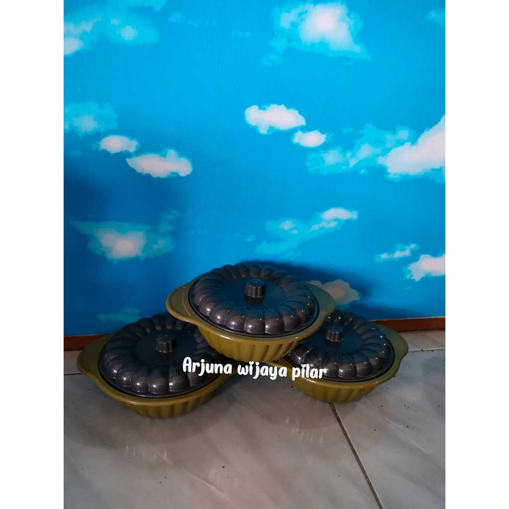 BASI MINISO BULAT SUSAN +  TTP TEMPAT PENYIMPANAN serbaguna 3PCS