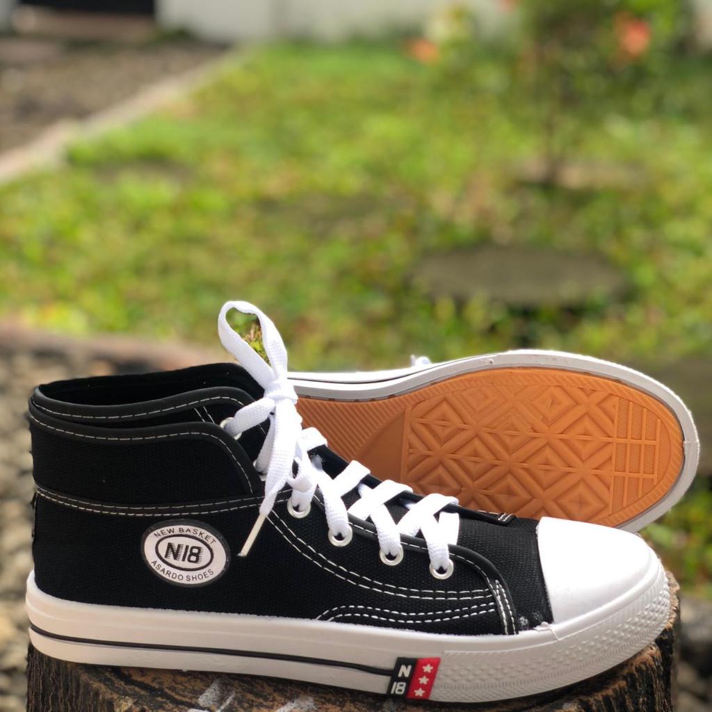 Murah Sepatu Sekolah Cowok Cewek Hitam Putih Sepatu Sekolah Nb Sd Smp Sma Sepatu Sekolah Nb Boot