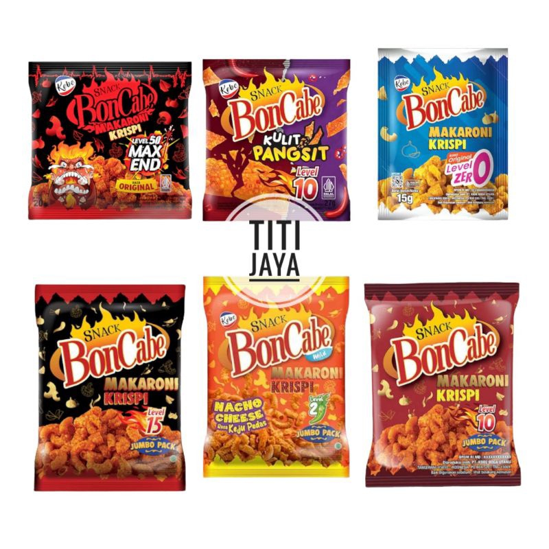 

JAJAN MAKARONI BONCABE PEDAS SNACK LEVEL 0 2 10 15 50 MAX KOBE SNACK ANAK