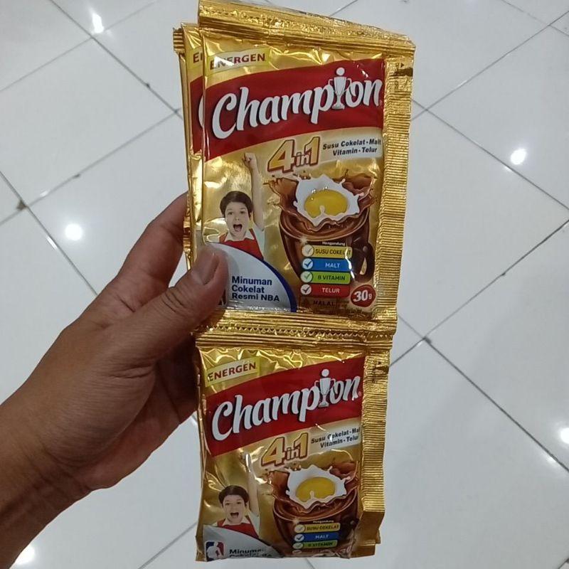 

Mahbubah - Energen Champion 30 g @ 10 pcs Rasa Cokelat Sachet