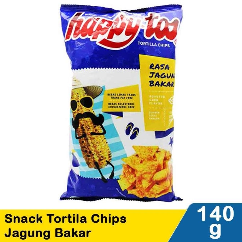 

Happytos Snack Tortilla Chips Jagung Bakar 140G