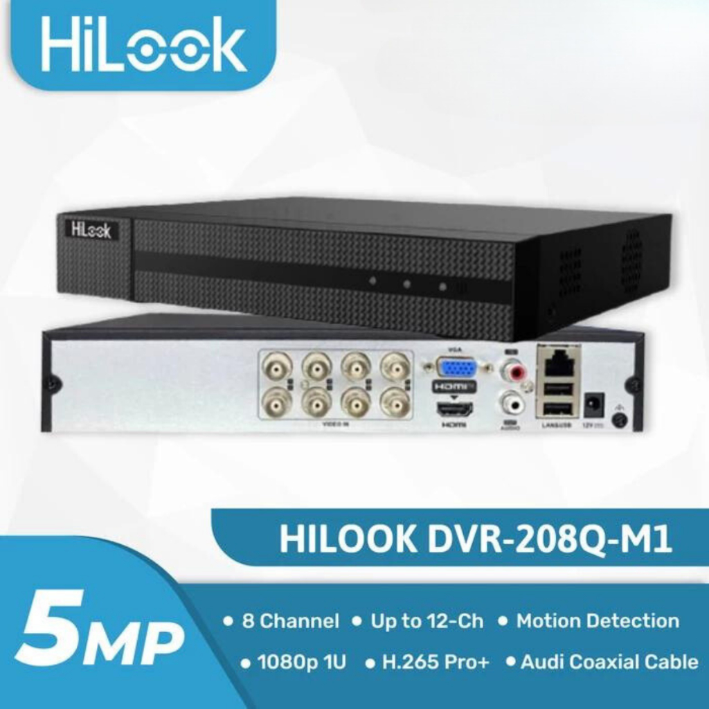 DVR Hilook CCTV 8Channel DVR-208Q-M1 5Mp Kamera DVR Hikvision Hilook 8CH