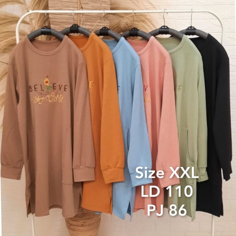 ✨RS✨TUNIK ATASAN KAOS WANITA IMPORT LD #110 ALLSIZE OVERSIZED