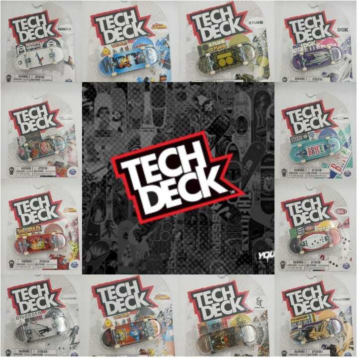TECH DECK Fingerboard Original Spin Master Finger Board Skateboard dengan jari primitive finesse DGK
