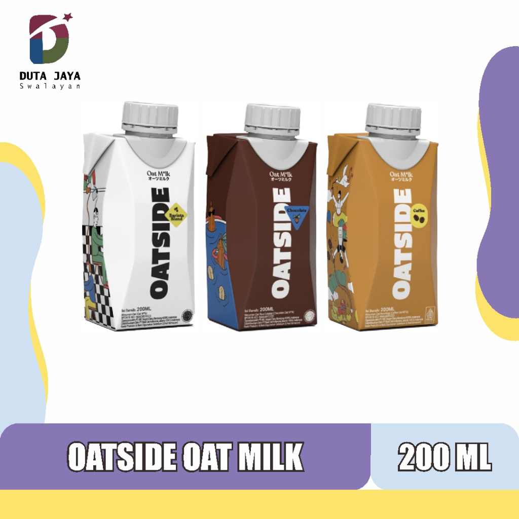 

Oatside Oat Milk Susu Gandum Barista Blend, Coffee, Chocolate 200 ML