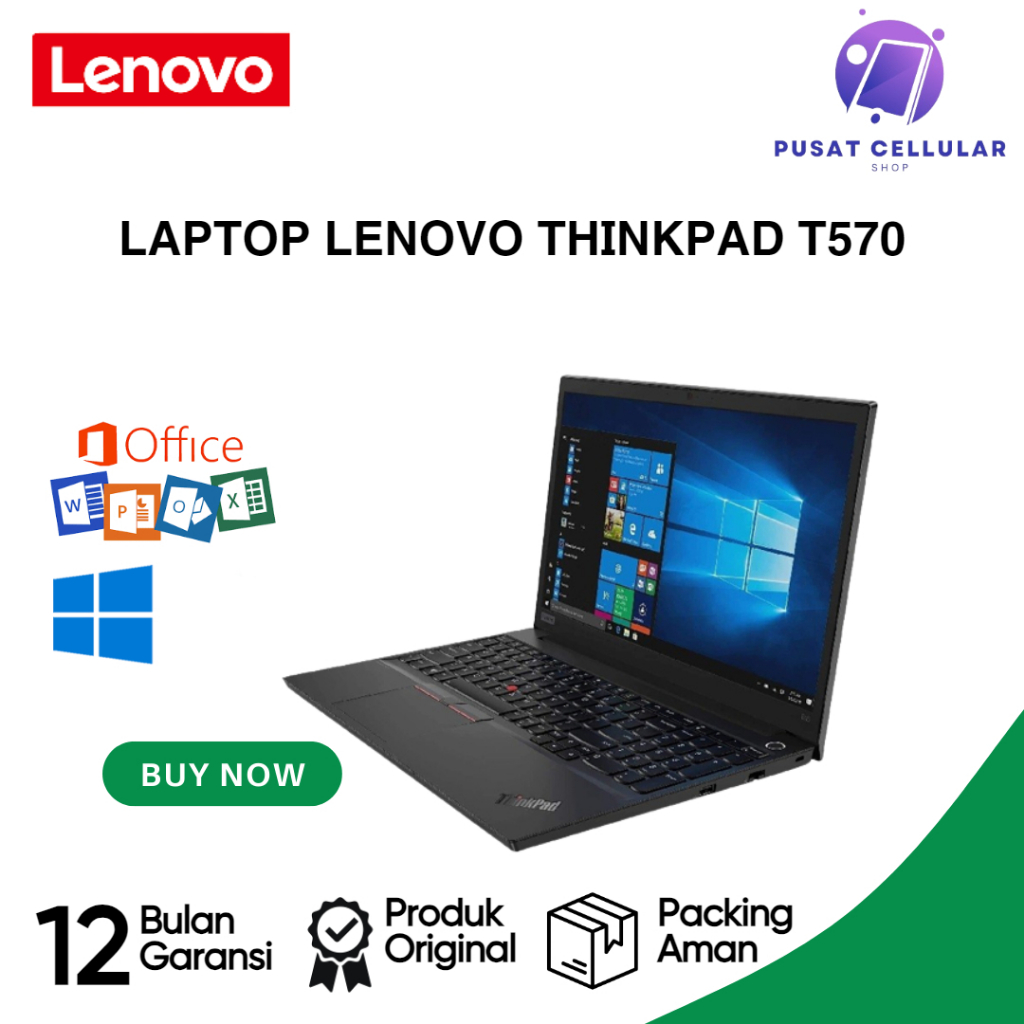 Laptop Touchscreen Lenovo Thinkpad T570 Core i5 Gen 7 16/256 FREE TAS