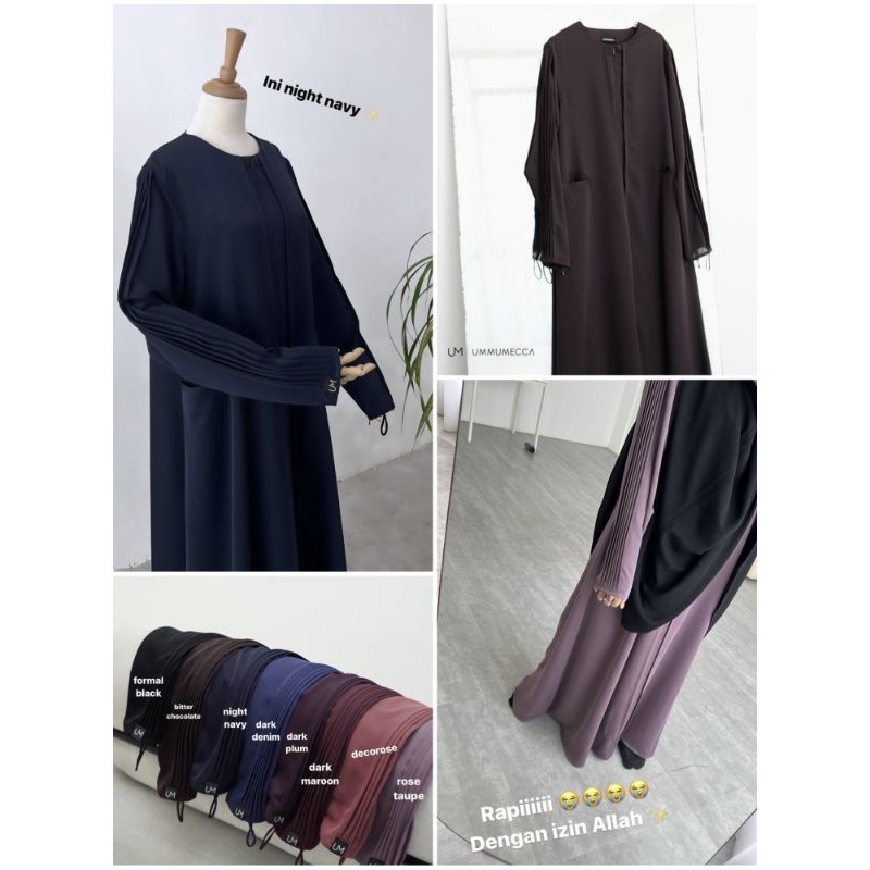 Ummu Mecca - Alia by Ummu Mecca | Gamis Alia Ummumecca bahan Internet Anti UV ( Gamis saja)