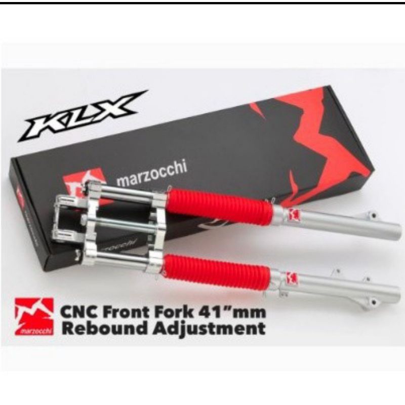 USD SHOCK DEPAN TELLE KLX 150 AS 41 MARZOCCHI FULL CNC - SILVER