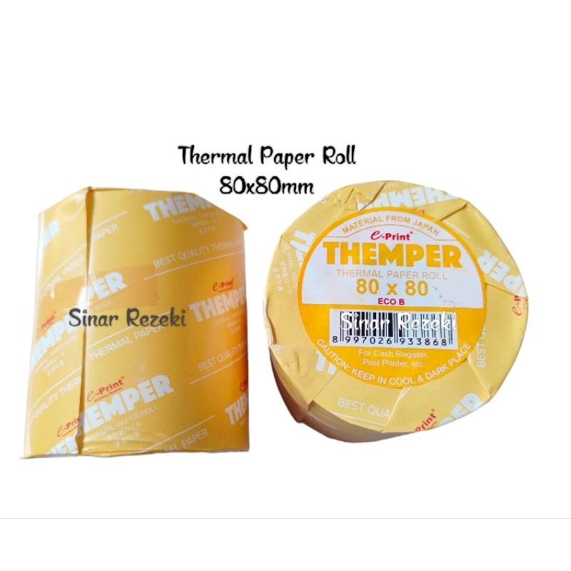 

1 roll!! Thermal paper roll 80x80/kertas thermal/kertas printer thermal/themper eprint/thermal paper roll
