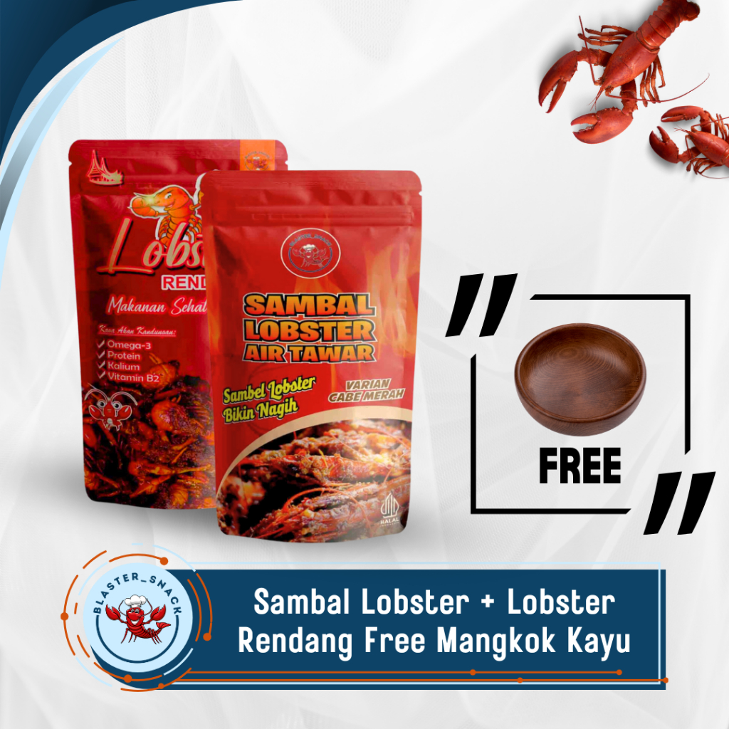 

[Free Mangkok Kayu] Sambal Rendang Lobster Air Tawar