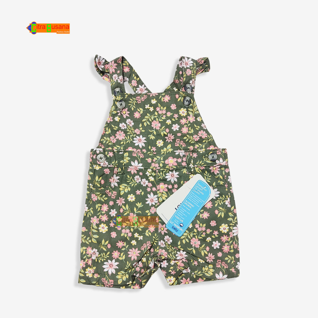 overall anak perempuan - overall lucu bahan katun - overall pendek motif G