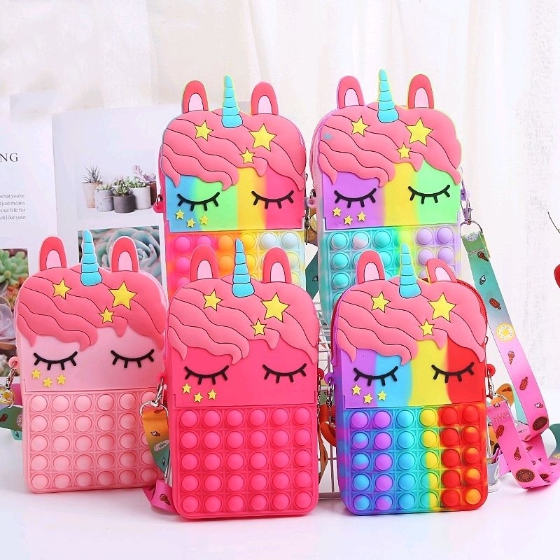 TAS POP IT ANAK UNICORN JUMBO