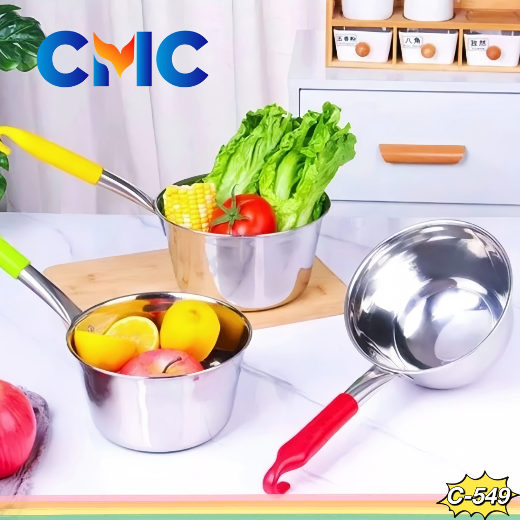 CMC[C-549]Panci Susu Milk Pot Mpasi Sup Rebus Mie Soup Pot Gayung Air Stainless Steel 16cm