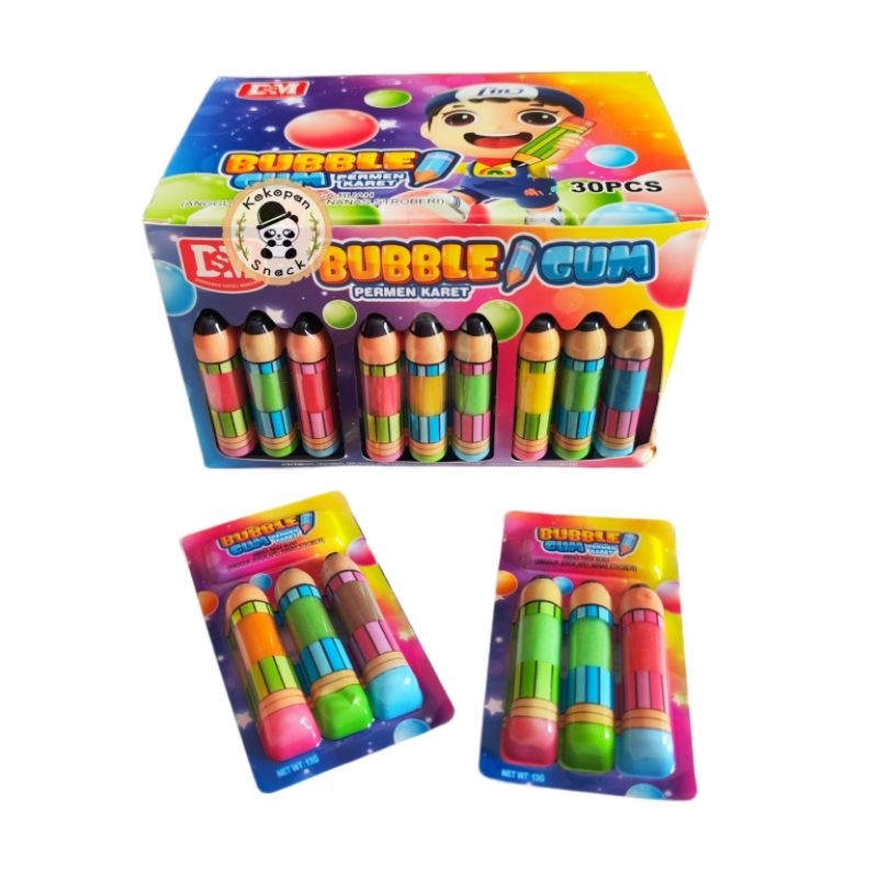 

DSM PENSIL BUBBLE GUM BOX ISI 30